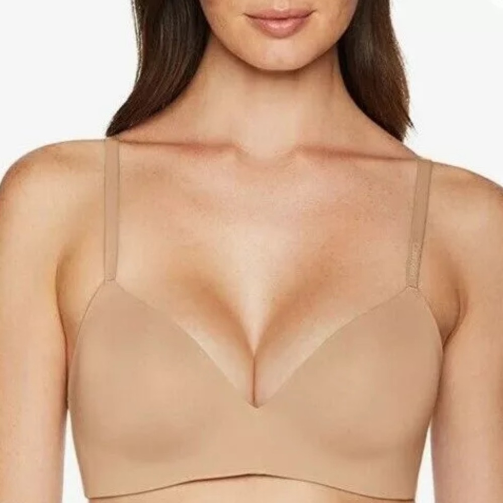 CALVIN KLEIN QP2101S WIRELESS Nude Lined Lounge Bra S